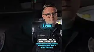 Wannabe officer was quick to reply with threats after hearing wrong #shorts #policeofficers #cops