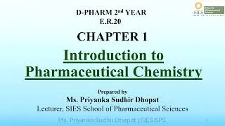Pharmaceutical chemistry - Chapter 1 | D.Pharm 1st Year | Smart Pharma Notes