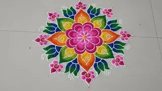 Sankranti Muggulu 🌺 Pongal Rangoli Designs! Festival Rangoli! 
