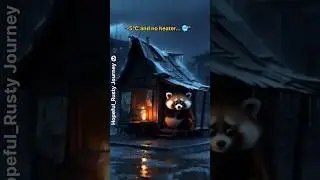 &ldquo;Rusty the Red Panda 🐼💔 | Alone in &minus;5&deg;C Cold Rain|#shorts #shortsfeed #Panda #motivation #sad #viral