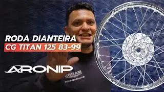 RODA RAIADA DIANTEIRA CG TITAN 125 83-99 ARONIP #aronip #cg125 #cgtitan