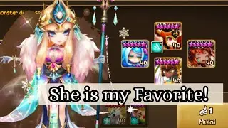 [ Summoners War ]  Light Desert Queen (Isis) My Fav Offense Team!