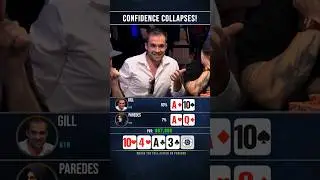 Confidence Collapses! 😱 #poker #pokerstrategy