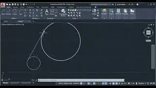 linea tangente entre dos circulos en AutoCAD