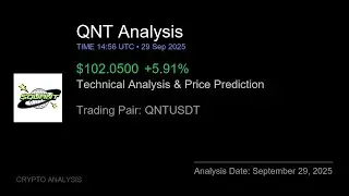 QNT (QNTUSDT) Technical Analysis - Price Prediction & Buy or Sell September 29, 2025