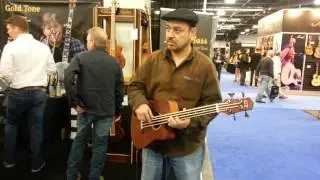Jauqo III-X - Gold Tone Micro Bass (Fretless) NAMM 2015