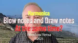 Can you play blow and draw notes at the same time on a harmonica?