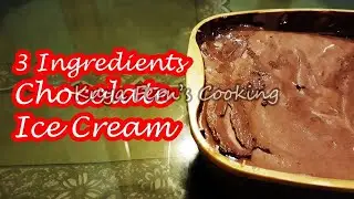 3 INGREDIENTS CHOCOLATE ICE CREAM!!!