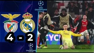 Real Madrid vs Benfica 2-4 | All Goals & Highlights  - Champions League 2026 🔥🔥🔥