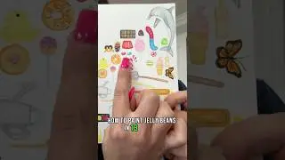 How to Paint Jelly Beans in 13 Sec Tutorial🫘#shorts #repost #candy #easter #sweet #dessert #art