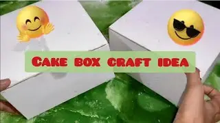 Inexpensive Cake Box Craft Idea😇😍| Inexpensive organizer from Cake Box #diy #craft #viral