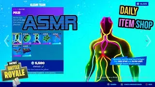 ASMR | Fortnite NEW Gleam Team Skin Bundle! Daily Item Shop Update 🎮🎧 Relaxing Whispering 😴💤