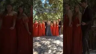 You can never take the theater out of us 🤣 #wedding #weddingparty #bridesmaids