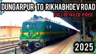 Dungarpur to Rikhabdev  road railway station (kalyanpur) 2025 full detailed video asv to udz 