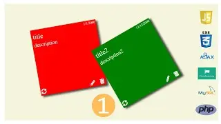 تطبيقات جافاسكريبت - How to create sticky notes using javascript and css