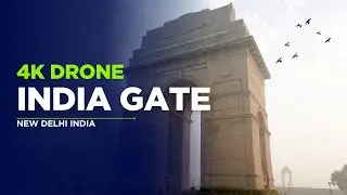 Amazing 4K Aerial Drone Shots of India Gate