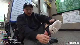 CookSux falls and sprains his ankle