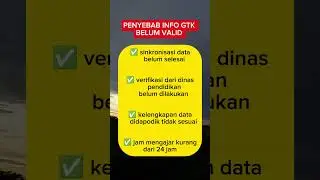 penyebab info gtk belum valid