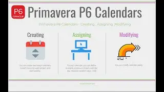 How to Create & Assign #Calendar in Primavera P6 | Planning-P6 | Types of Calendars in Primavera P6