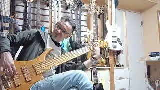 HIGH END JAPANESE BASS GUITAR; First Gen Bossa OB6 circa 1995: ELECTRIC BASS REVIEW / SOUND TEST