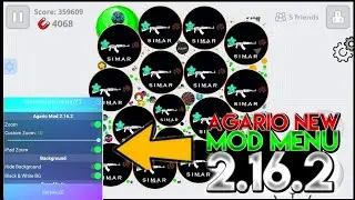 360k HIGH SCORE 😵 MODMENU AGAR.IO 2.16.2 NEW MOD  SMOOTH WITH X8 SPEEDER+ZOOM| (AGAR.IO MOBILE)