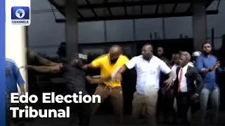 Edo Election Tribunal: APC Supporters Chase Private Security Agents From Court Premises