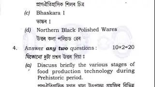 RTU MDC History Previous Year Question Paper | RTU Hojai | MDC History Question