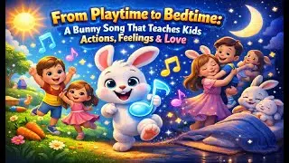🎵 From Playtime to Bedtime: A Bunny Song That Teaches Kids Actions, Feelings & Love