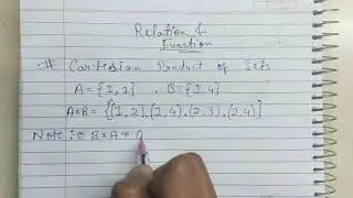 Cartesian Product Explained in 4:32 Minutes | Relation and Function