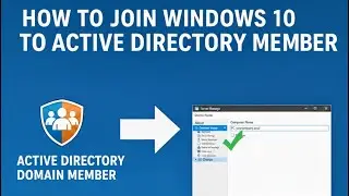 How to Join Your Windows 10 Pc to a Domain || How to Configure Active Directory Domain Member