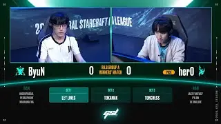 [2025 GSL S1] Ro.8 Group A Match3 ByuN vs herO