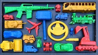 Membersihkan Mainan Mobil Balap,Kereta Api, Bus Telolet, Truk Molen, Tank Baja, Beko Excavator.