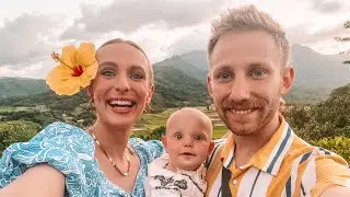 EXPLORING KAUAI AS A FAMILY OF THREE !!! Traveling Across the Country with a 6 Month Old Baby