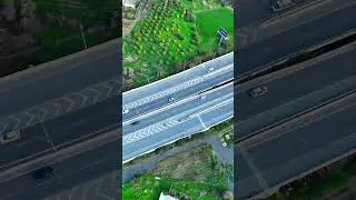 Aerial highway traffic | DJI Mini 4 Pro raw