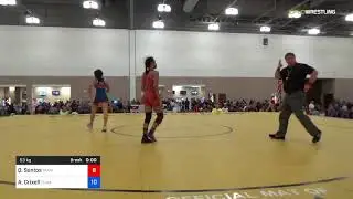 2018 Women's National /UWW Junior Women  53 Round Of 16 - Quiovany Santos (Team) Vs. Annamarie Cri