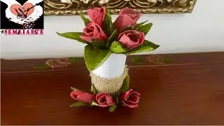 Rosas Com Caixa de Ovos - SemeiArte -