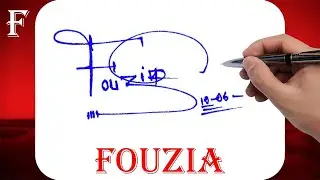 Fouzia Name Signature Style - F Signature Style - Signature Style of My Name Fouzia