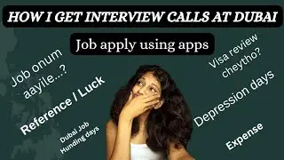 ✅Not Easy to Get interview calls || How to find interview calls at Dubai || My personal experience