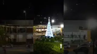 Dr&ouml;nare - Jul och julgran vid v&auml;g i Belo Horizonte i Minas Gerais i Brasilien (#Shorts)