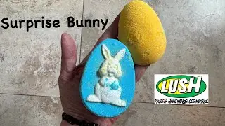 Lush surprise Bunny Easter 2025 bath bomb Tub Demo