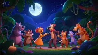 The Jungle Moonlight Dance | Nursery Rhymes & Kids Songs