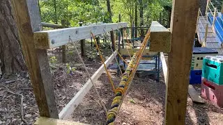 Ninja rope bridge