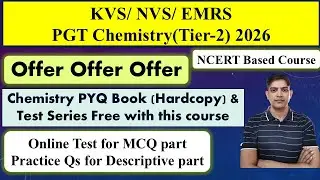 KVS NVS EMRS PGT Chemistry 2026 | Online Course | KVS PGT Chemistry | NVS PGT Chemistry Full course