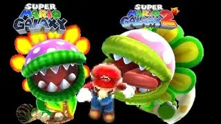Super Mario Galaxy:&nbsp;Dino Piranha comparison