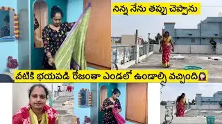 #DIML నిన్న నేను తప్పుగా చెప్పేసాను /వీటికి బయపడి రోజంతా ఎండలో కాపలా ఉండాల్సి వచ్చింది🤦‍♀️/ఇంటిపనులు