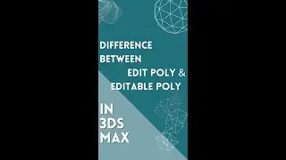 Edit poly VS Editable poly in 3ds Max | Ahsaan Rehman | #shorts