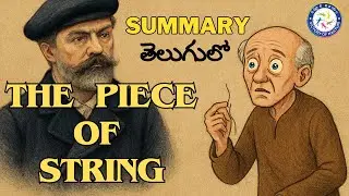 The Piece of String book  Summary Telugu | Guy de Maupassant | OU 6th Sem English #padmajapamireddy