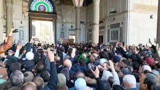 جنازة الشيخ المجاهد سارية عبد الكريم الرفاعي في دمشق 8/1/2025