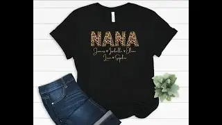 ❤️ Personalized Nana Shirt with Grandkids Name, Mothers Day Shirt, Custom Nana Shirt, Gift For Nana