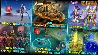REVAMP AULUS NEW ULTIMATE | SUN ASL SKIN 2025 | CHANGE SKIN COLOR | NEXT STARLIGHT SKIN |MLBB UPDATE